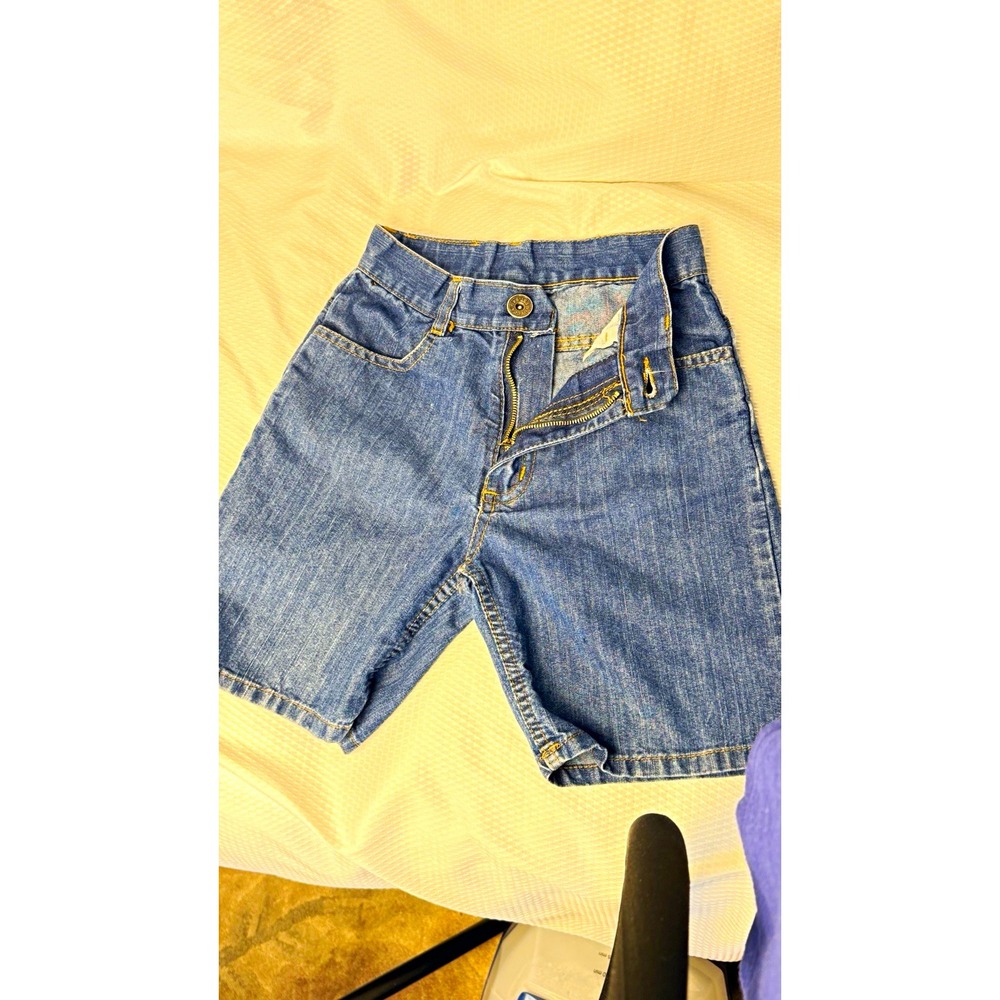 Vintage Mecca USA Boys BlueJean Shorts M5 Waist 24" Cotton 3 Color Mecca Pocket